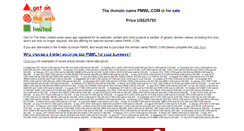 Desktop Screenshot of pmwl.com